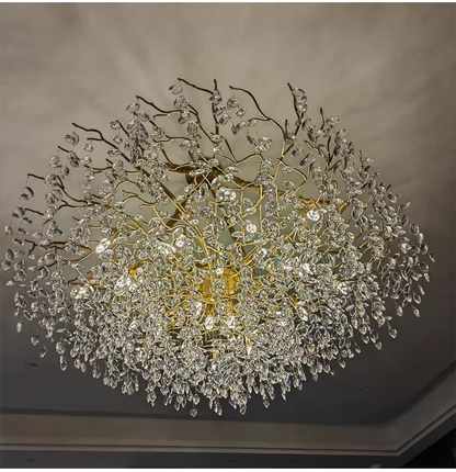 Gold Crystal LED Chandeliers for Home Lighting - Chandelier