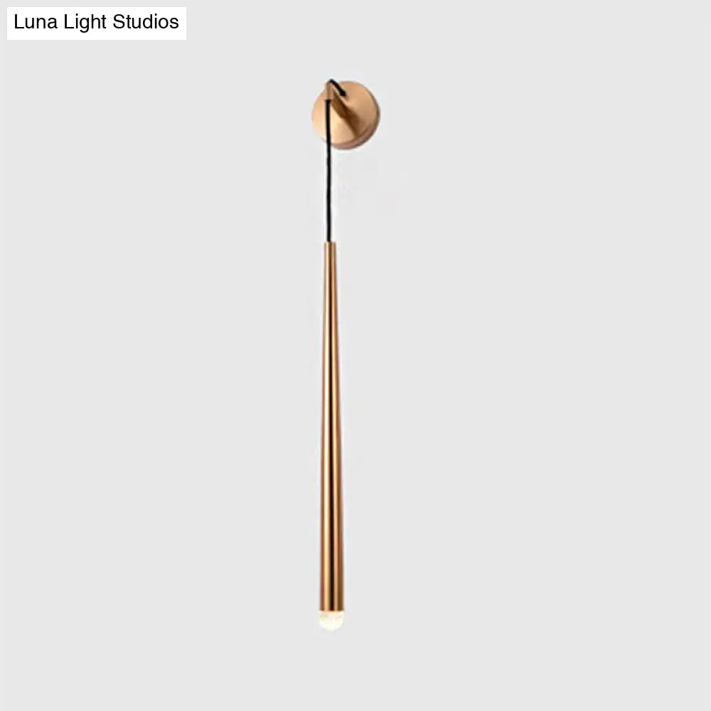 DecorBites™ Gold Crystal LED Wall Sconce with Metal Shade - Nordic Living Room Lighting