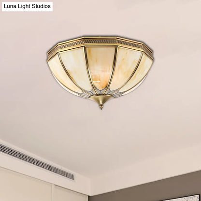 DecorBites™ DecorBites™ Gold Flushmount Light with 4 Lights and Frosted Glass for Bedroom Ceiling - Traditional Design"
(Note: This revised title maintains the important keywords while also being concise for SEO purposes)