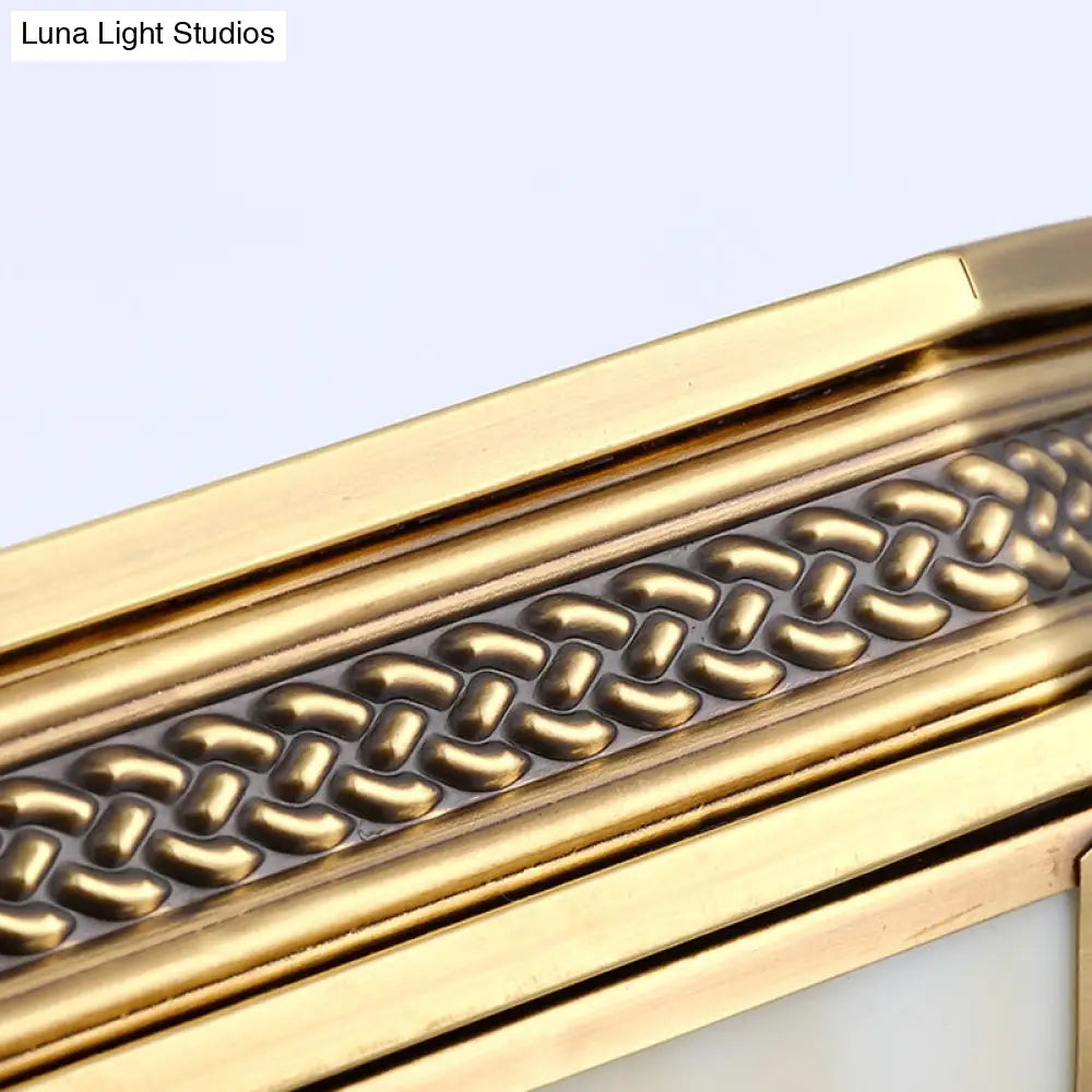 DecorBites™ DecorBites™ Gold Flushmount Light with 4 Lights and Frosted Glass for Bedroom Ceiling - Traditional Design"
(Note: This revised title maintains the important keywords while also being concise for SEO purposes)