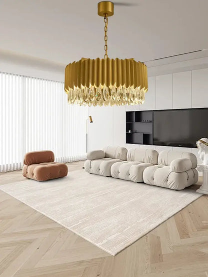 Gold-toned pendant lights with fluted cylindrical body and decorbites crystal water droplet for dining room decor