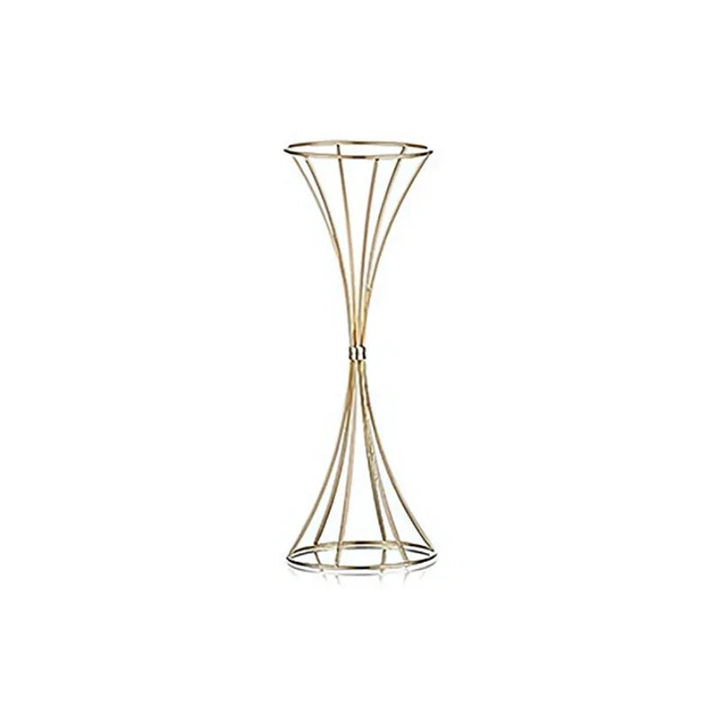 Gold Iron Flower Vase Set for Wedding Decor - 2PCS - Vase