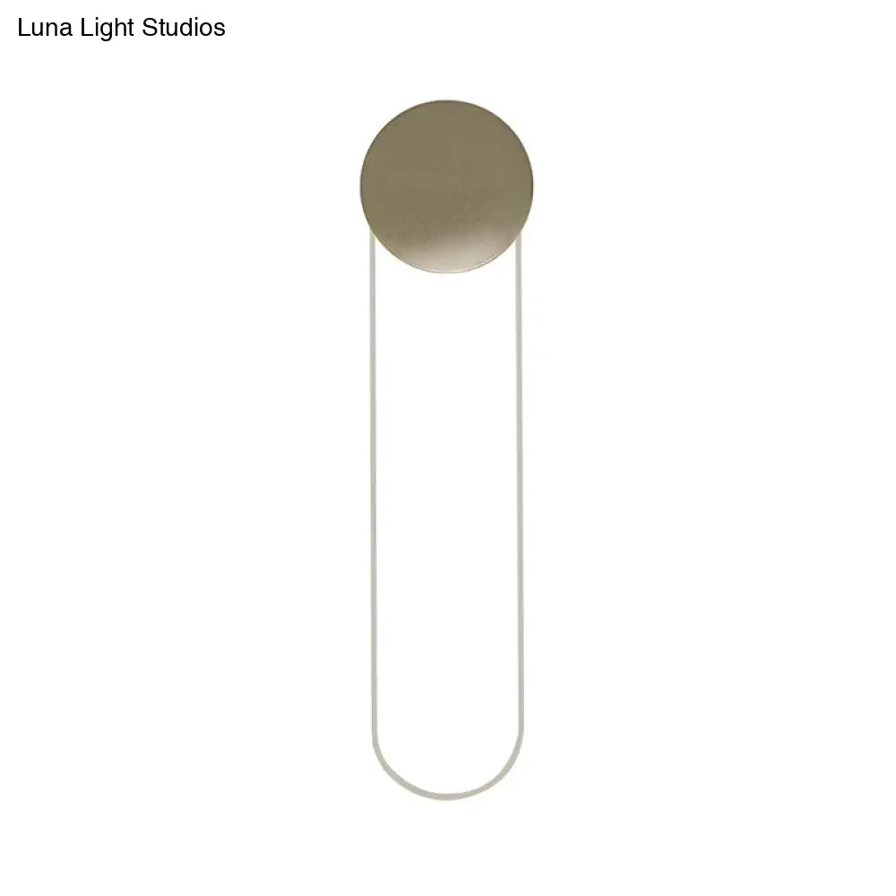 DecorBites™ Gold LED Bedroom Wall Mount Light Fixture - Contemporary Oblong Wall Lighting Ideas