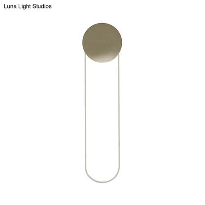 DecorBites™ Gold LED Bedroom Wall Mount Light Fixture - Contemporary Oblong Wall Lighting Ideas