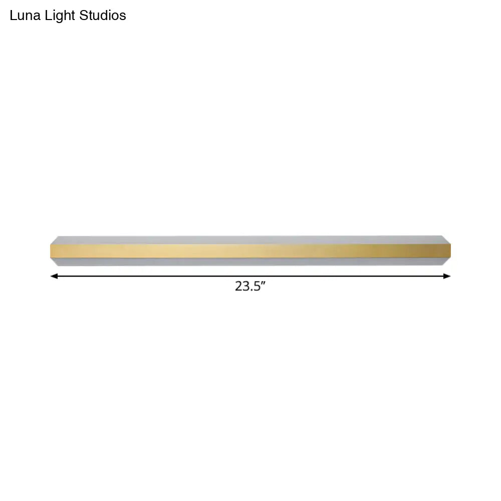 DecorBites™ DecorBites™ Gold LED Wall Light in Warm/White - Linear Acrylic Mount, 12"/16"/23.5" Wide