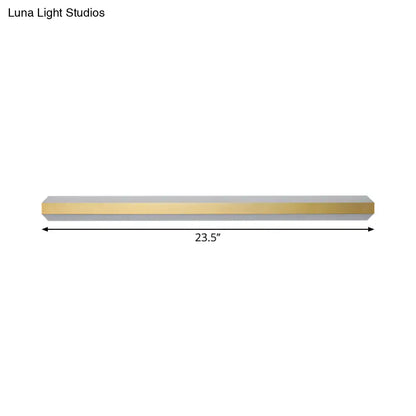 DecorBites™ DecorBites™ Gold LED Wall Light in Warm/White - Linear Acrylic Mount, 12"/16"/23.5" Wide