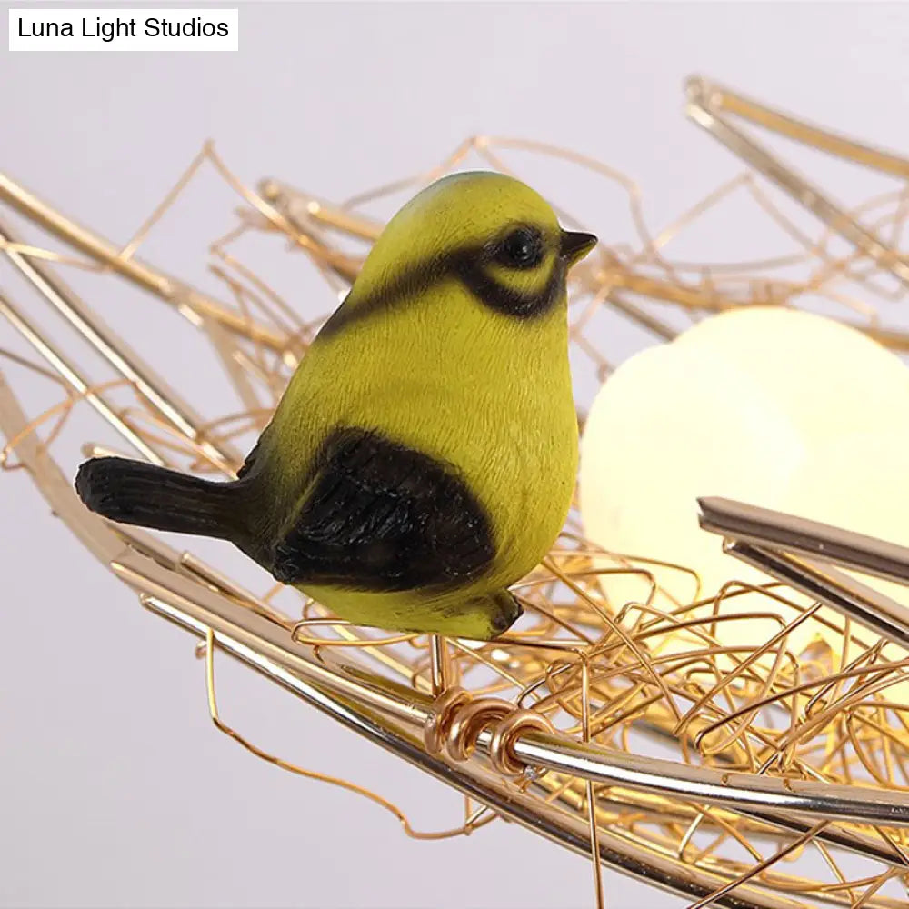 Lámpara de techo estilo art déco de metal dorado - Nest Lighting, 49,5/54,6 cm de ancho, 6/9 luces