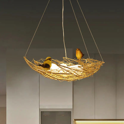 Lámpara de techo estilo art déco de metal dorado - Nest Lighting, 49,5/54,6 cm de ancho, 6/9 luces