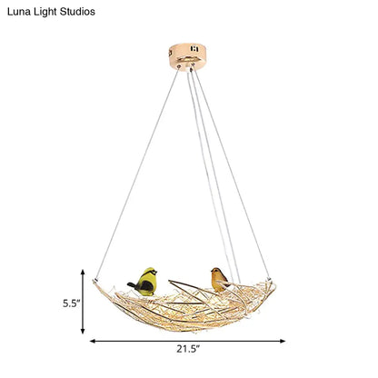 Lámpara de techo estilo art déco de metal dorado - Nest Lighting, 49,5/54,6 cm de ancho, 6/9 luces