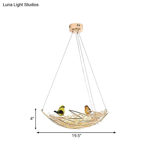 Lámpara de techo estilo art déco de metal dorado - Nest Lighting, 49,5/54,6 cm de ancho, 6/9 luces