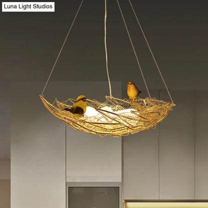 Lámpara de techo estilo art déco de metal dorado - Nest Lighting, 49,5/54,6 cm de ancho, 6/9 luces
