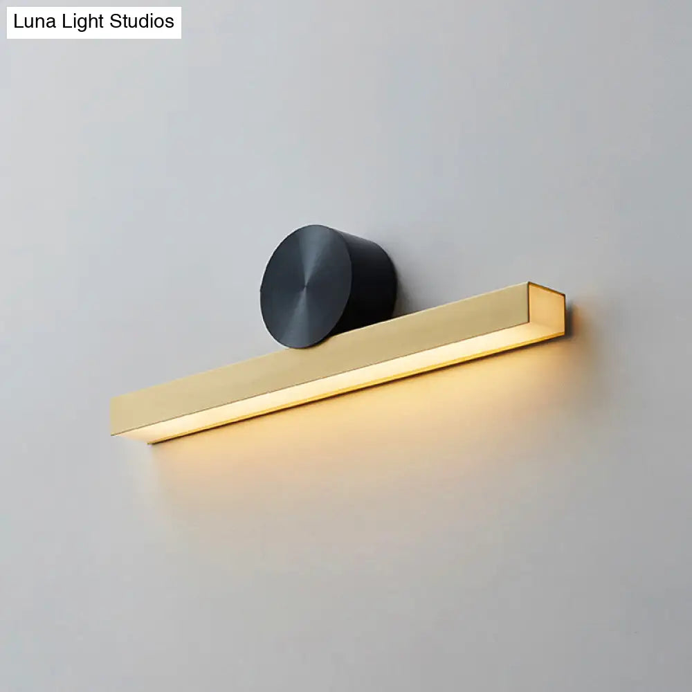 DecorBites™ Gold Metal Linear LED Wall Mount Light Fixture for Corridor - Modern Sconce Lighting