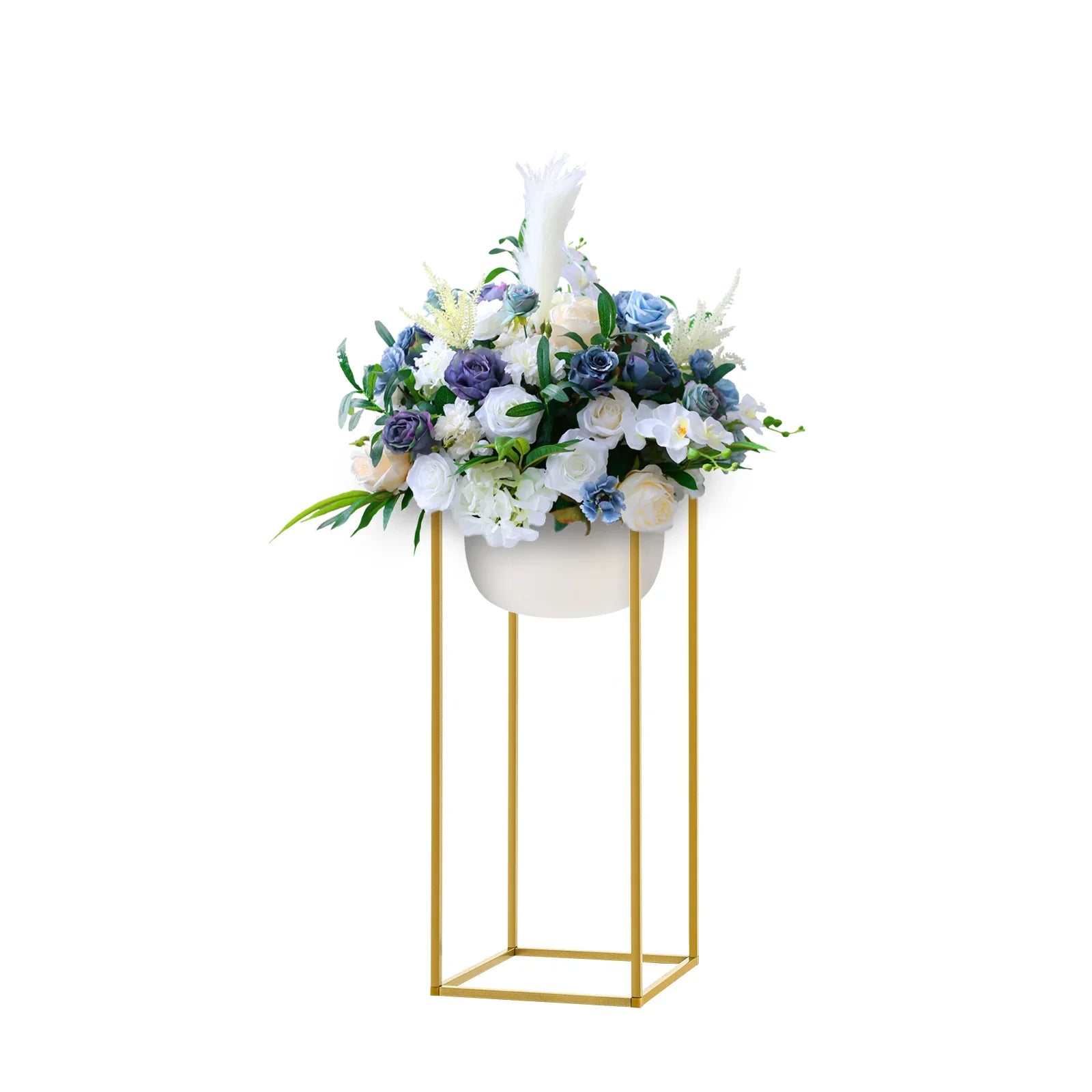 Gold Metal Wedding Flower Stand Set