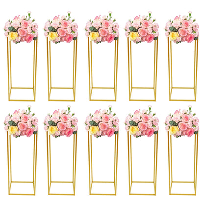 Gold Metal Wedding Flower Stand Set