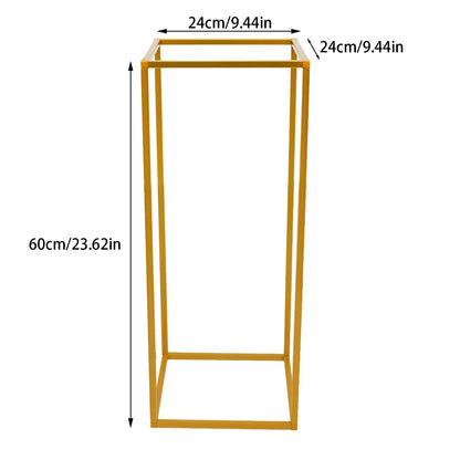 Gold Metal Wedding Flower Stand Set