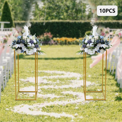 Gold Metal Wedding Flower Stand Set