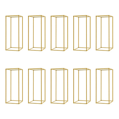 Gold Metal Wedding Flower Stand Set - Gold / United States