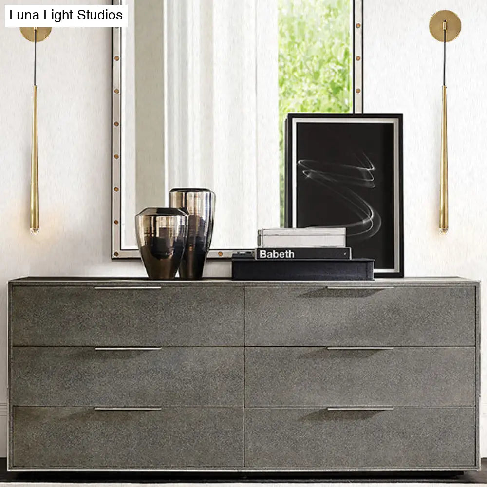 DecorBites™ DecorBites™ Gold Water Drop Wall Sconce - Modern Stylish Metal Fixture with Integrated LED for Living Room