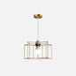 Gold Wire Cage Pendant Light - Nordic Style Ceiling Lamp for Dining Room