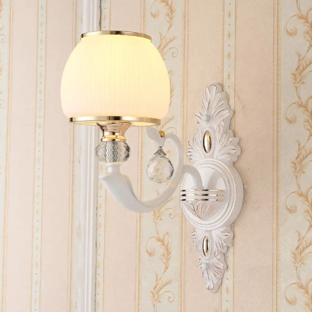 DecorBites™ DecorBites™ Golden Curved Arm Wall Light with Geometric Glass Shade - Modern Lighting Idea