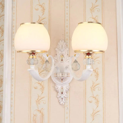 DecorBites™ DecorBites™ Golden Curved Arm Wall Light with Geometric Glass Shade - Modern Lighting Idea