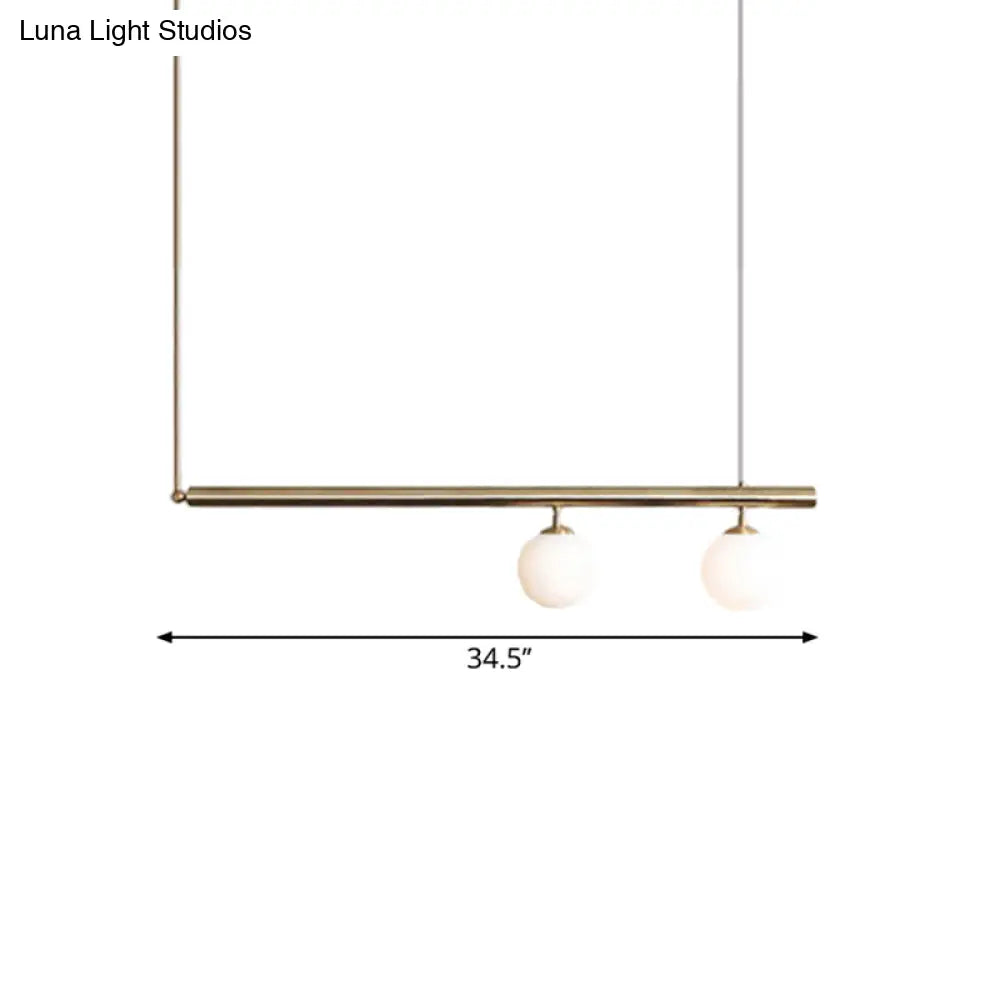 DecorBites™ Golden Glass Shade Hanging Lamp: Post Modern Bubble Chandelier for Dining Room