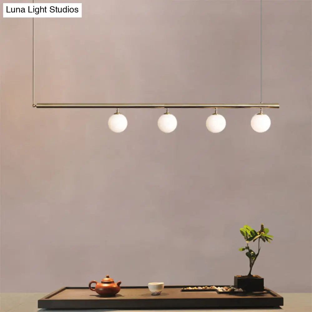 DecorBites™ Golden Glass Shade Hanging Lamp: Post Modern Bubble Chandelier for Dining Room