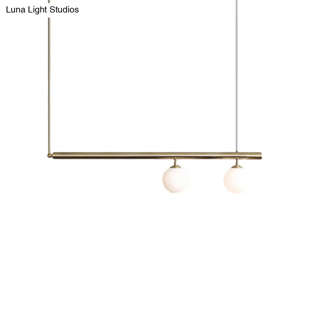 DecorBites™ Golden Glass Shade Hanging Lamp: Post Modern Bubble Chandelier for Dining Room