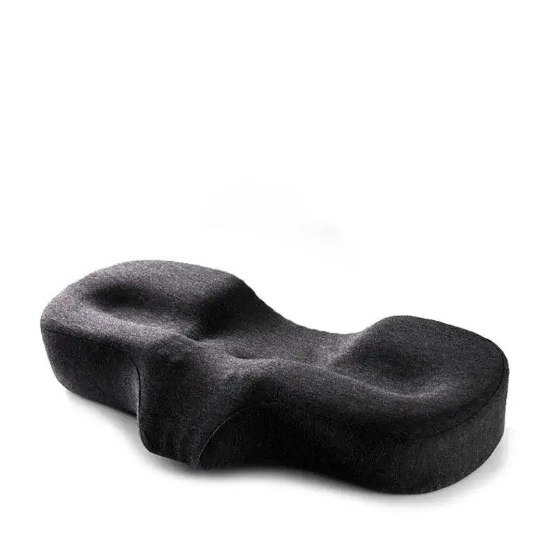 Black ergonomic lumbar support cushion with contoured plush design for decorbites butterfly memory foam cervical support pillow