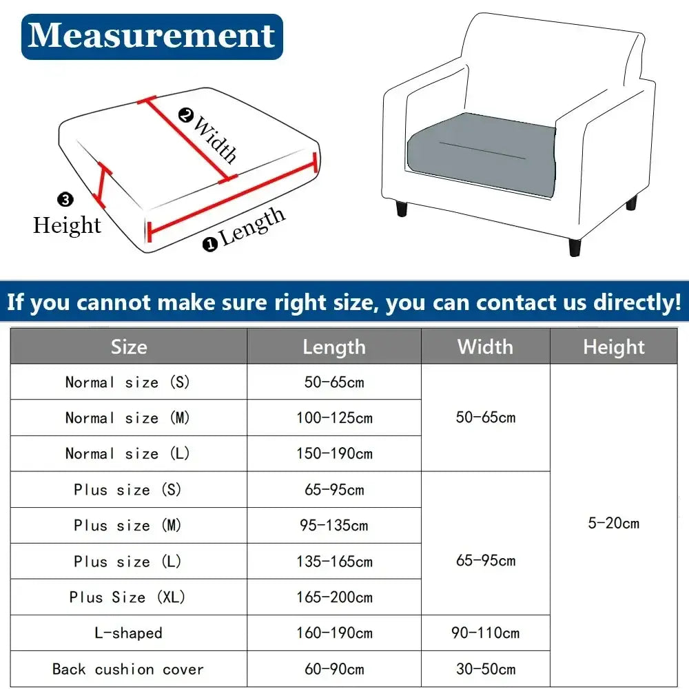 White stretchy fabric armchair cover with elasticized edges and gray cushion insert for living room furniture protection