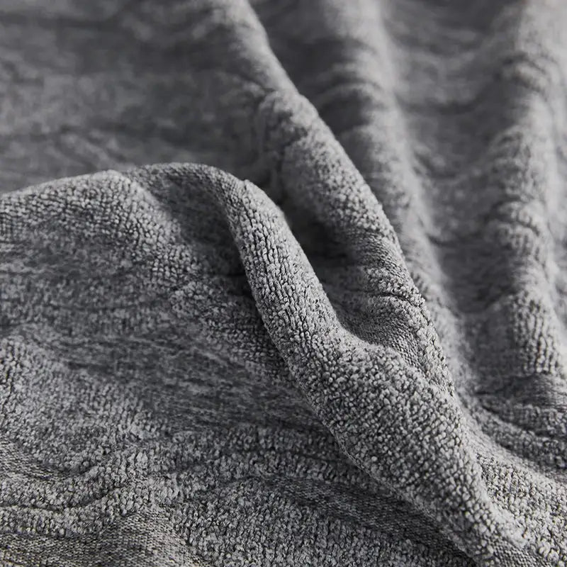 Gray jacquard sofa seat cover with soft textured gray terry cloth weave for decorbites jacquard sofa protection