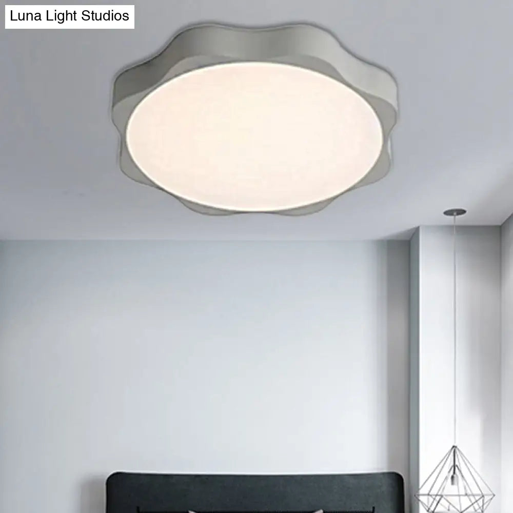 DecorBites™ DecorBites™ Gray Nordic Style Acrylic Ceiling Mount Light for Child Bedroom