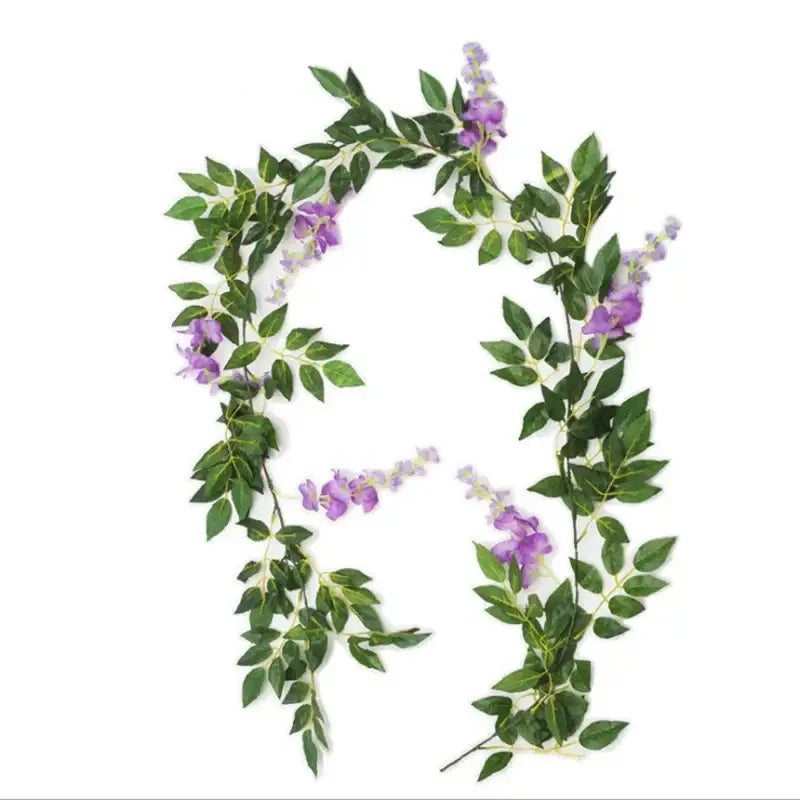 Green and white artificial flowers garden wedding arch decor with purple and green artificial lavender garland by decorbites artificial flowers