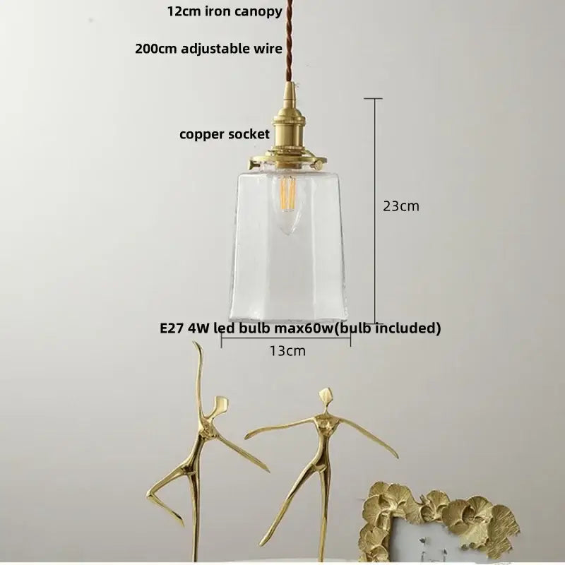 Green glass pendant light with copper canopy led and decorbites copper canopy for dining room with e27 led bulb