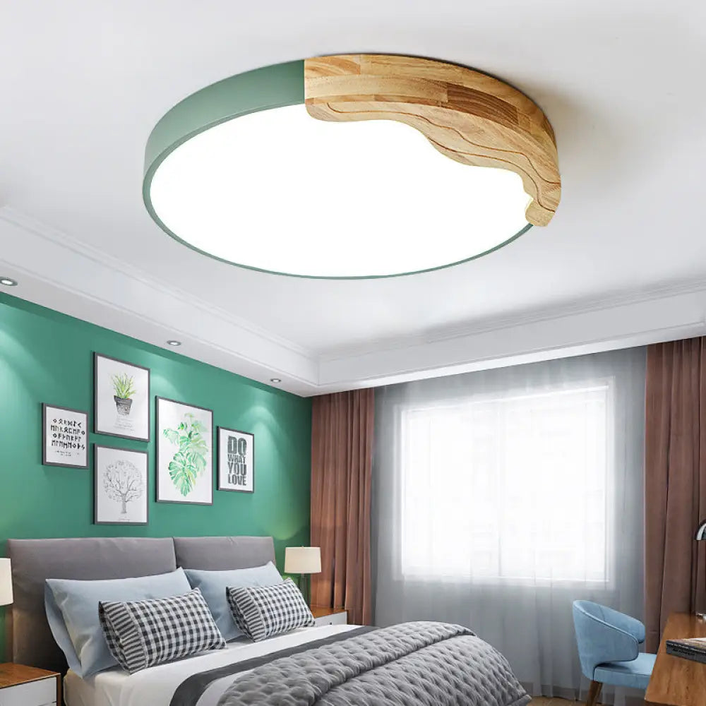 DecorBites™ DecorBites™ Green Nordic LED Ceiling Light for Cozy Adult Bedrooms - Warm/White Light