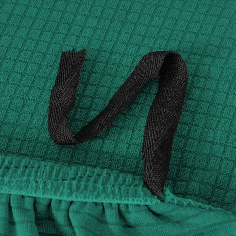 Dark brown woven jacquard elastic seat cover strap with herringbone texture for decorbites jacquard elastic seat
