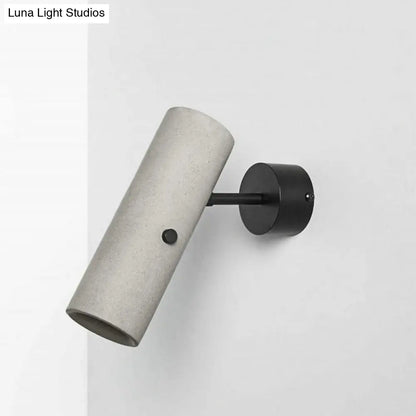 DecorBites™ DecorBites™ Grey LED Wall Light: Tube Store Spotlight with Swivel Joint