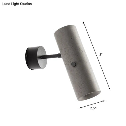 DecorBites™ DecorBites™ Grey LED Wall Light: Tube Store Spotlight with Swivel Joint