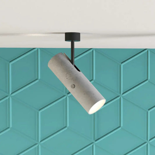 DecorBites™ DecorBites™ Grey LED Wall Light: Tube Store Spotlight with Swivel Joint