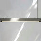 Grey Rectangular Ceiling Light for Office - Simple 1 Head Suspension Lighting in Cement