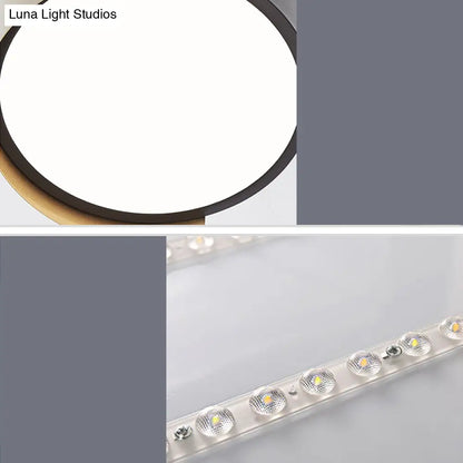 DecorBites™ DecorBites™ Grey Round Dining Room LED Ceiling Fixture with Acrylic Semi Flush Mount