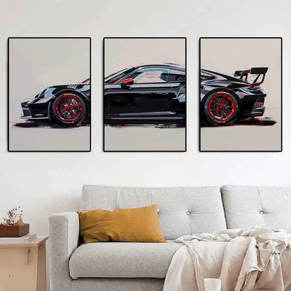 GT3 RS Sports Car Canvas Wall Art