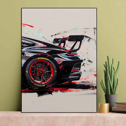 GT3 RS Sports Car Canvas Wall Art
