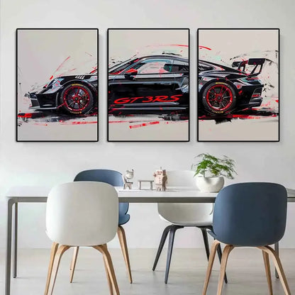 GT3 RS Sports Car Canvas Wall Art