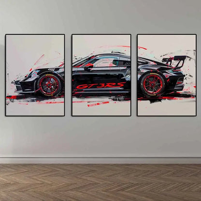 GT3 RS Sports Car Canvas Wall Art