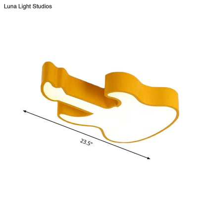 DecorBites™ DecorBites™ Guitar Baby LED Ceiling Light for Kids' Bedroom - Acrylic Ceiling Mount Fixture