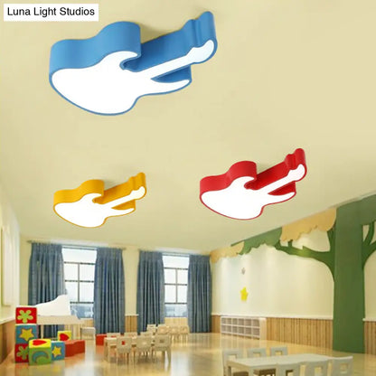 DecorBites™ DecorBites™ Guitar Baby LED Ceiling Light for Kids' Bedroom - Acrylic Ceiling Mount Fixture