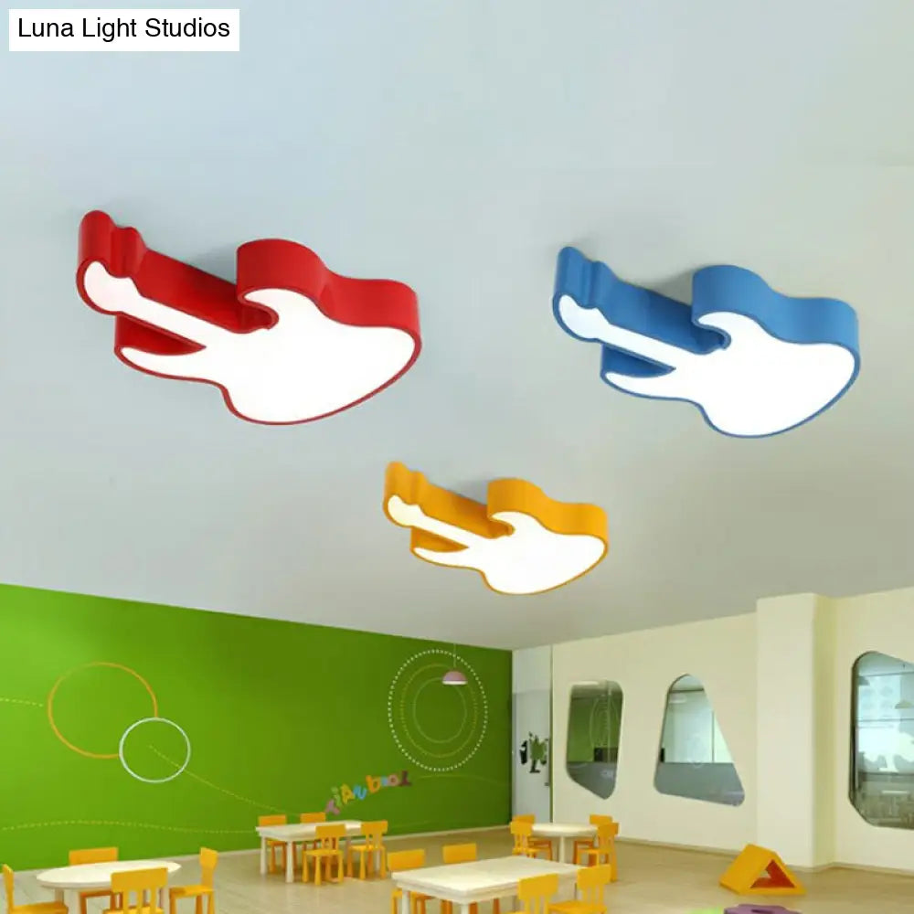 DecorBites™ DecorBites™ Guitar Baby LED Ceiling Light for Kids' Bedroom - Acrylic Ceiling Mount Fixture