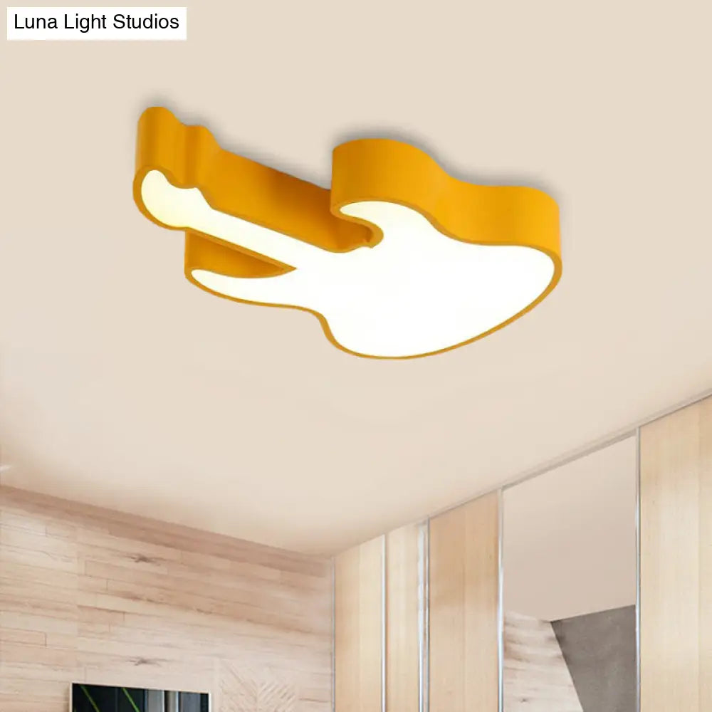 DecorBites™ DecorBites™ Guitar Baby LED Ceiling Light for Kids' Bedroom - Acrylic Ceiling Mount Fixture