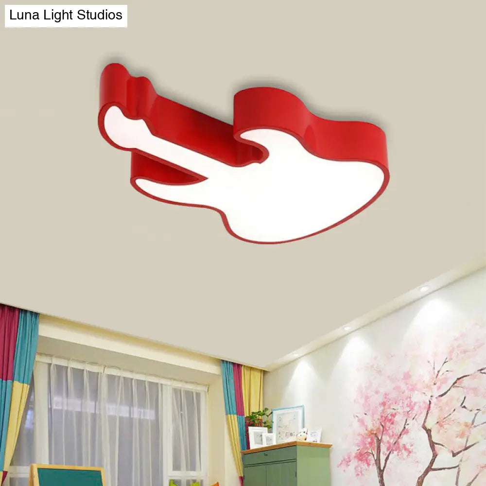 DecorBites™ DecorBites™ Guitar Baby LED Ceiling Light for Kids' Bedroom - Acrylic Ceiling Mount Fixture
